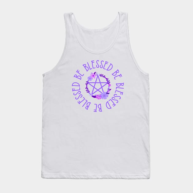 Purple Pentacle Design Cheeky Witch® Tank Top by Cheeky Witch